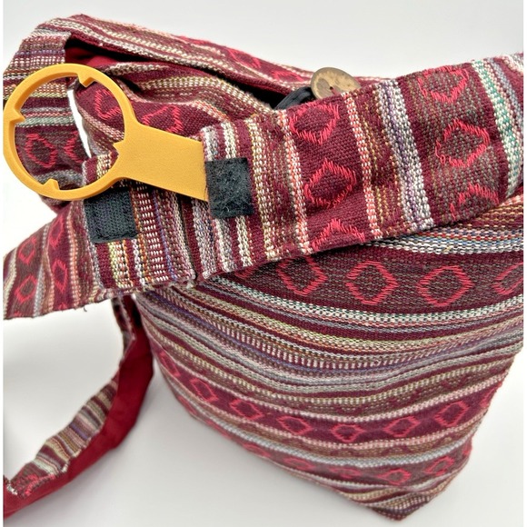 Tribe Azure Fair Trade Womens Tribal Tote Shoulder Bag Travel Boho Hippie Aztec - Picture 6 of 9